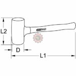 Marteau sans rebond enrobé en matière polyuréthane tunisie