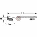 Brosse acier pour bougie 170MM tunisie