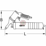 Pistolet graisse contenance 400 ML tunisie