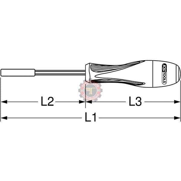 Tournevis porte-embouts magnétique ULTIMATE 1/4'' tunisie