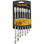 Jeu de 7 clés mixte à cliquet 8-19mm CR-V tunisie