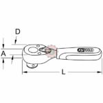 Mini Cliquet 1/4" CHROMEplus 72 dents tunisie