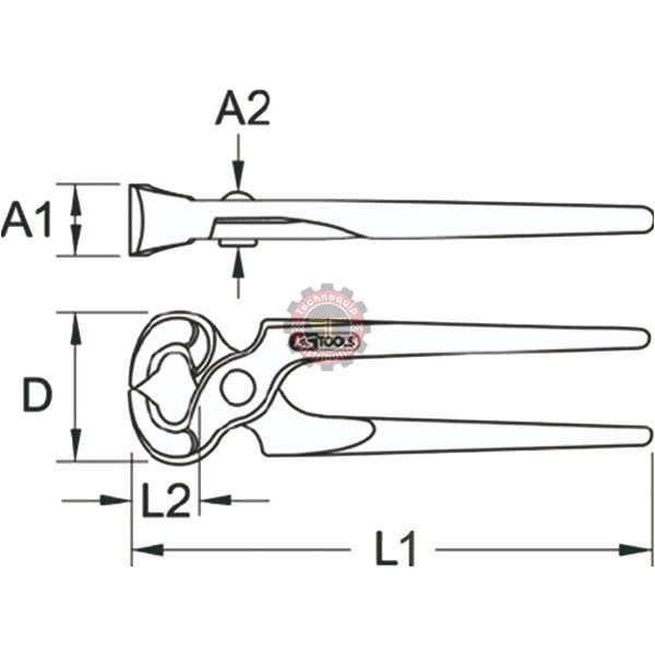 Tenaille russe 8'' KS Tools tunisie