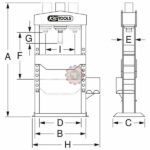 Presse hydraulique 20T à pompe hydraulique 2 vitesses tunisie