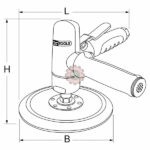Polisseuse verticale pneumatique 6'' tunisie