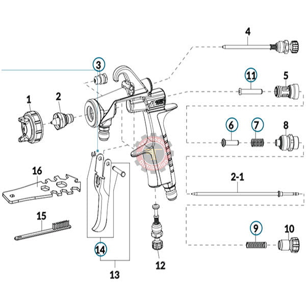 Pistolet W-200 INTEGRA pression tunisie