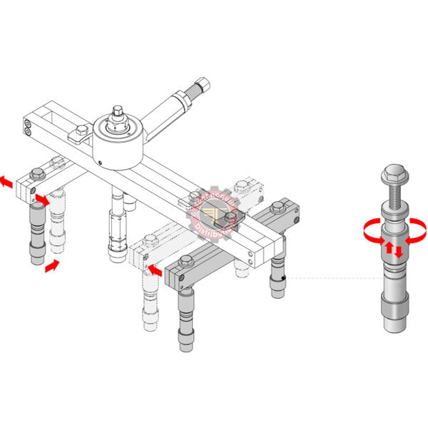 Coffret universel d’outils pour l’extraction d’injecteurs tunisie