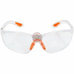 Lunettes de protection orange transparente