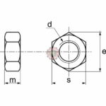 Écrou hexagonal Inox A2 - DIN 934 tunisie