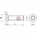 Vis à métaux tête bombée six pans creux tunisie