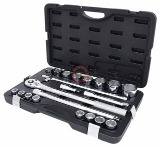 Coffret de douilles 6 pans métriques 3/4'' 21 pièces tunisie