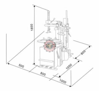 Démonte pneu SEMI-AUTO & jante 10-24 TWC602 GATMATIC tunisie