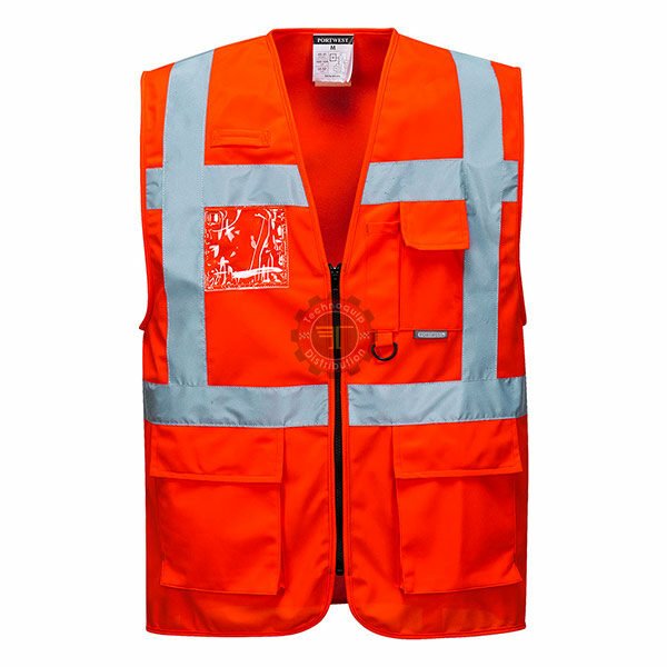 Gilet de sécurité Hi-Vis rouge S476 tunisie