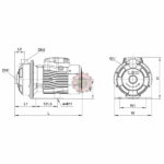 Pompe centrifuge en inox AMS (deb > 200l/mn) LEO tunisie