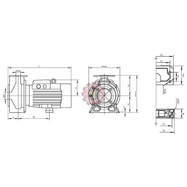 Pompe centrifuge en inox monobloc XZS50 LEO tunisie