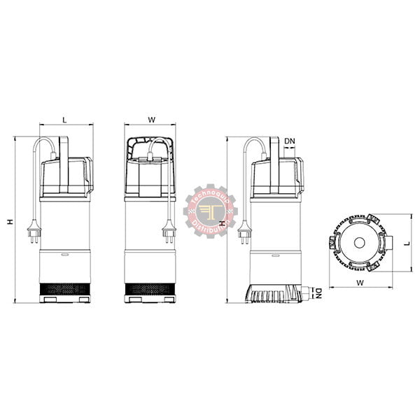 Pompe de puits automatisée LKS-1102SE 1.1KW 220V LEO tunisie