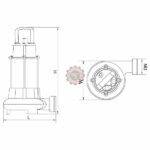 Pompe de relevage en inox corps en fonte XSP/ID (1.1kW) LEO tunisie