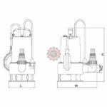 Pompe de relevage tout inox pour eaux usées XKS-SW LEO tunisie