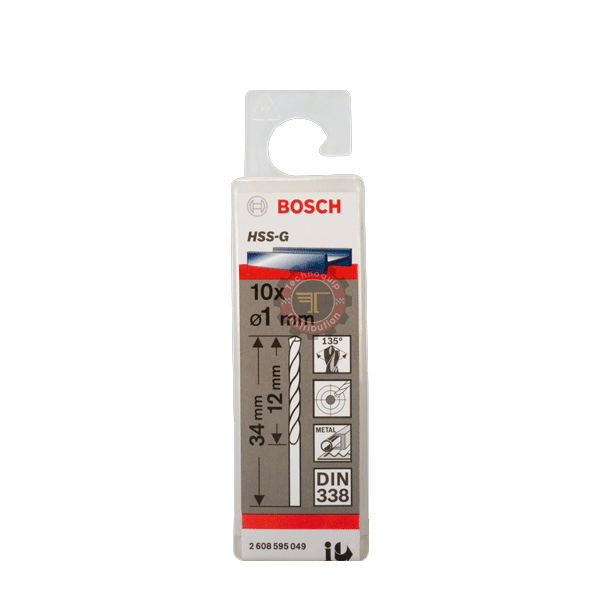 Coffret foret métal HSS-G 8 pièces 2 à 10mm Bosch - Matériel de Pro