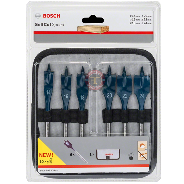 Coffret de mèches plate selfCut speed Bosch