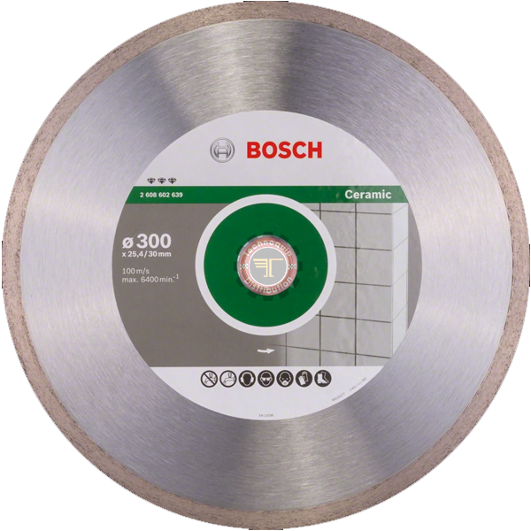 Disque diamanté Céramique 300 mm Bosch