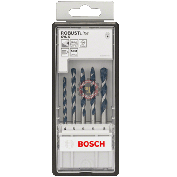 Set de forets CYL-5 Bosch, ROBUST LINE