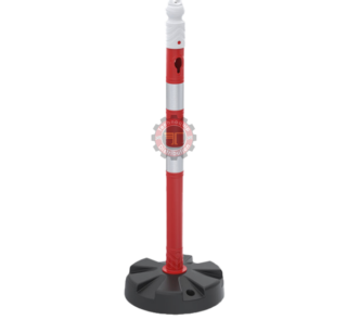 Poteau Signalétique 63 mm zeplin (double réflecteur)