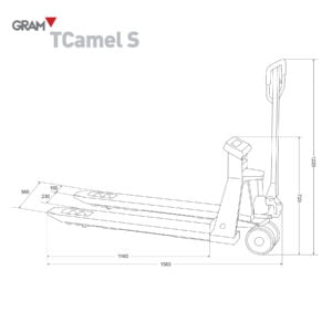 Transpalettes peseurs TCAMEL S 2T tunisie