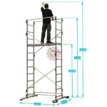 Échafaudage aluminium TEK UP 4M55 tunisie