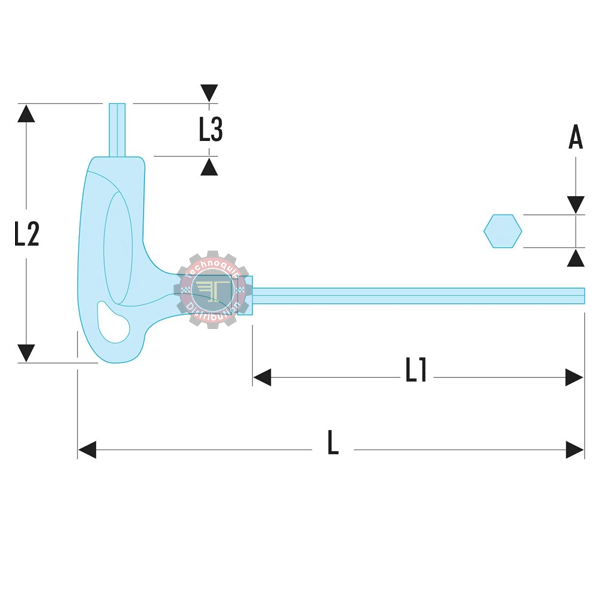 Clé 6 pans standard FACOM