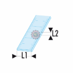 Réglet longs semi rigides Inox 1face 1000mm Facom