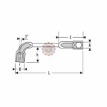 Clé à pipe débouchée 6 x 12 pans Expert by Facom 23mm E113385