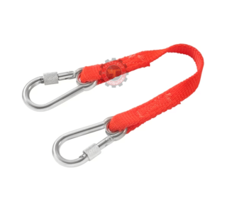 Longe 20 cm Double mousquetons 60 mm en inox à vis SLS LAN0.2