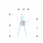 Compas à pointe sèche Facom DELA.1901.07 et DELA.1901.08