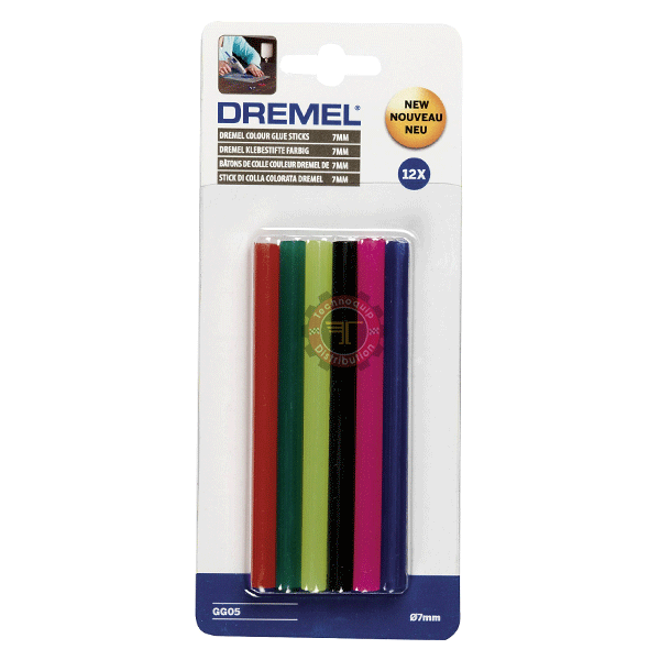 Bâtons de couleur Dremel 7 mm GG05 2615GG05JA