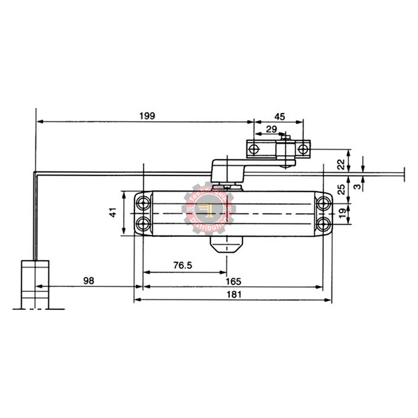 Ferme-porte hydraulique D8803 tunisie