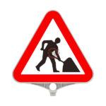 Panneau de signalisation triangulaire réfléchissant PPC travaux ZT773 tunisie