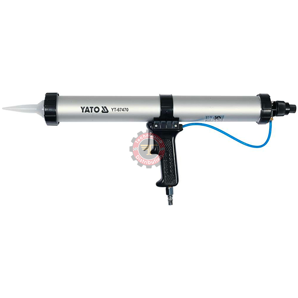 Pistolet à silicone pneumatique 600ML corps aluminium tunisie