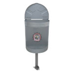 Poubelle demi rond 55 L avec couvercle murale tunisie