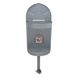 Poubelle demi rond 55 L avec couvercle murale tunisie